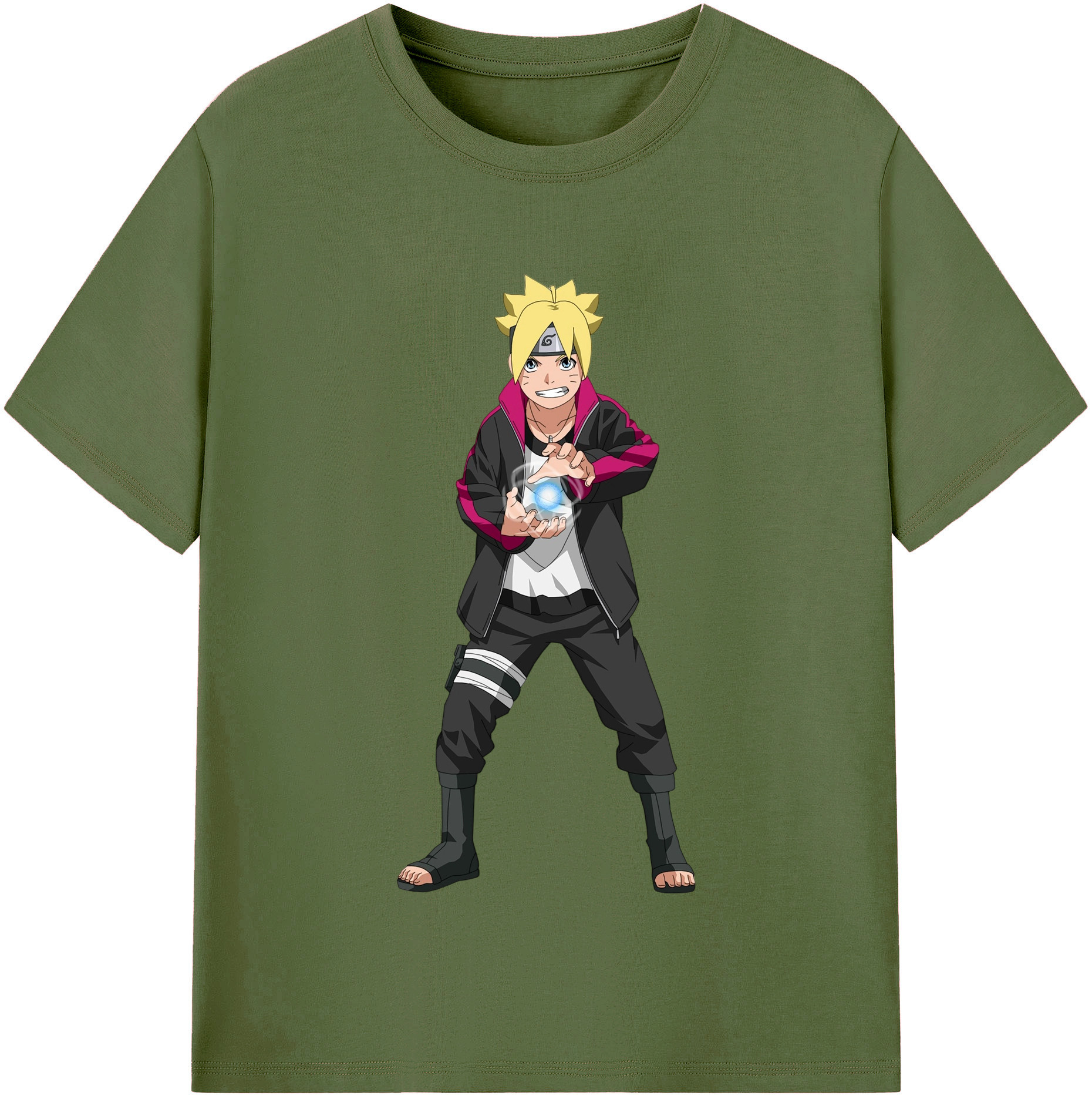 （画像用） NARUTO -ナルト- うずまき ボルト Uzumaki Boruto 綿100％半袖Tシャツ（フロントプリント）